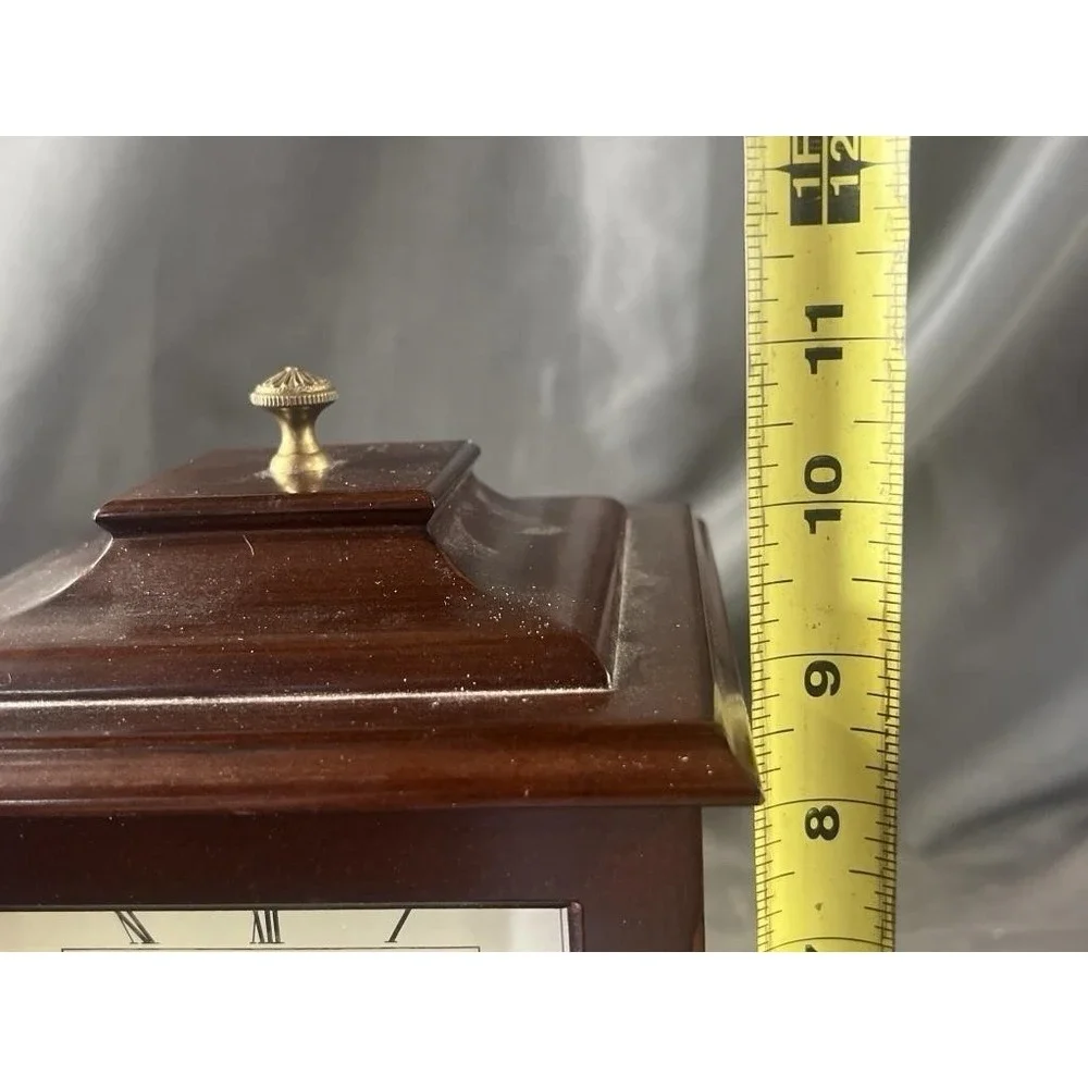 Bombay‎ Clock 059 Picture Frame Wood Vintage Made In Taiwan Working